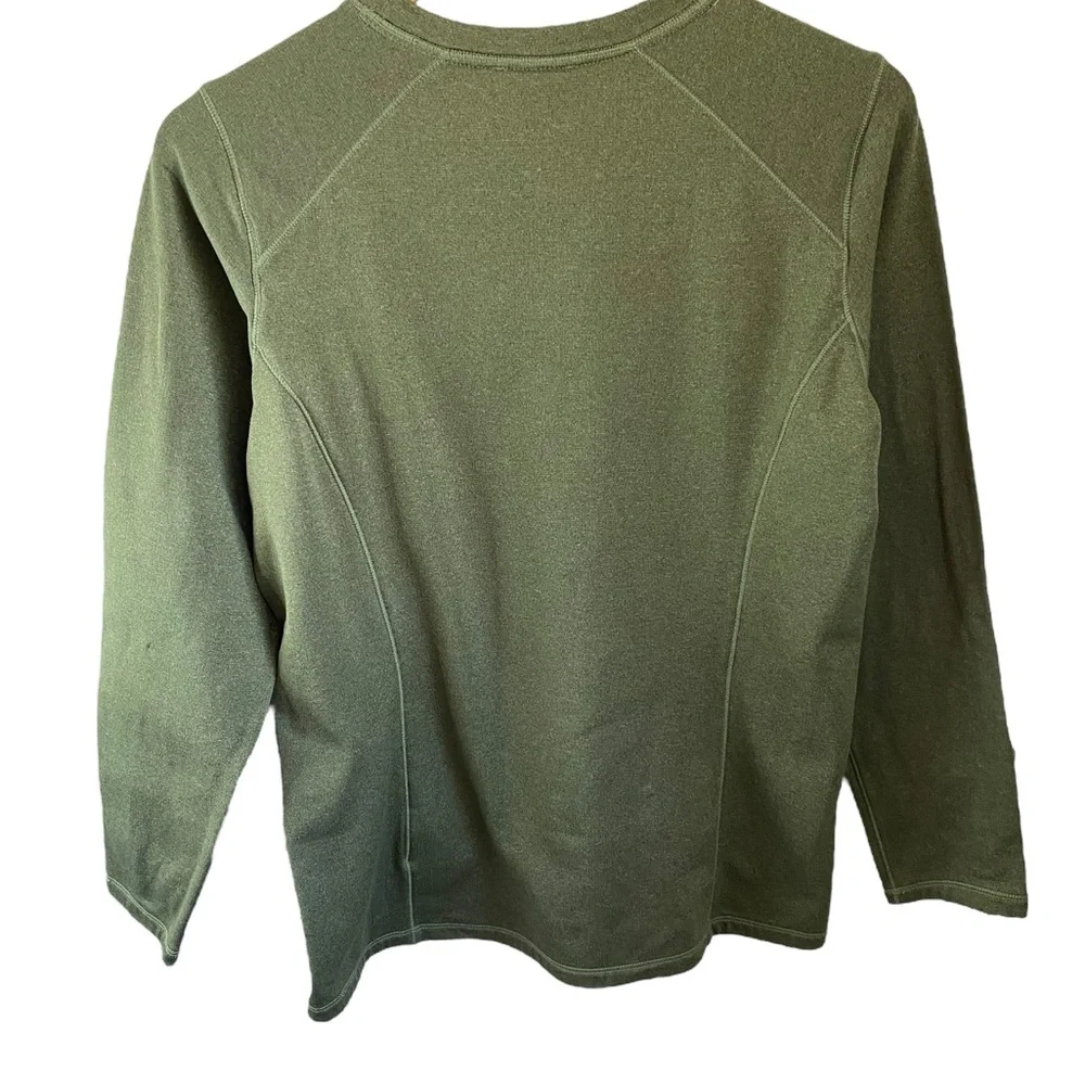 The North Face Green Warm Long Sleeve Shirt Size L - Picture 3 of 4